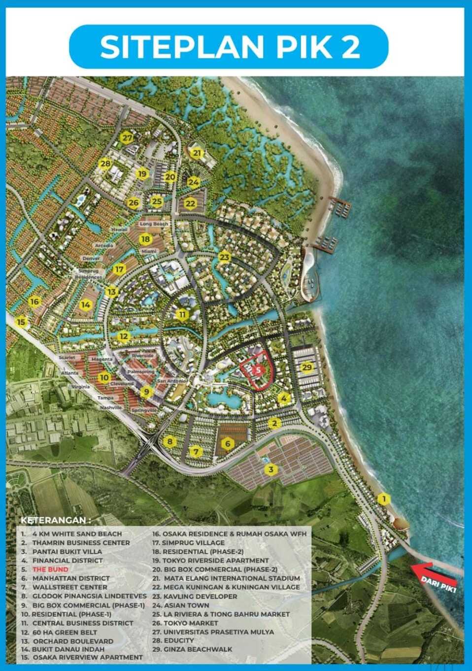 Siteplan The Bund